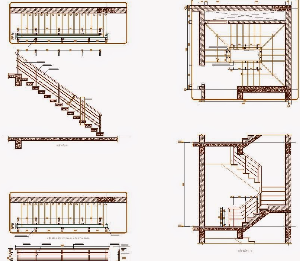 Thư viện cad chi tiết thang