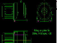 Thư viện cad động cơ điện, động cơ giảm tốc