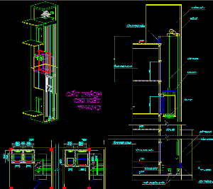 thư viện cad,Thang máy,cầu thang