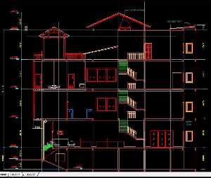 Thư viện cad_ mẫu nhà 7x21m