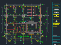 Thư viện cad_Bản vẽ mặt bằng móng bệnh viện