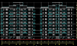 Thư viện cad_Mẫu bản vẽ kiến trúc nhà 11 tầng