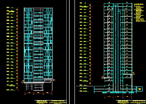 Thư viện cad_Mẫu bản vẽ nhà cao ốc văn phòng 26 tầng