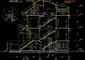 Thư viện cad_Mẫu thiết kế nhà phố 7x17m