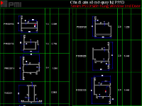 Thư viện đầy đủ bản vẽ cad nhôm PMI nhập khẩu + phụ kiện Cmech