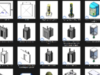 Thư viện Family tổng hợp các loại thang máy