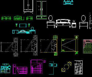 Hình vẽ cad,thư viện tổng hợp,các hình  giường,ghế,cửa