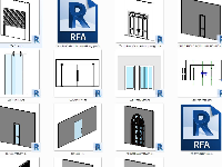 Thự viện revit tổng hợp 15 loại cửa đi trong revit thường dùng