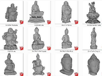 Thư viện Sketchup Tổng hợp Model Tượng Phật đầy đủ