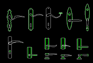 File cad,tay nắm cửa ống,cửa đi