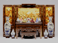 Thư viện thiết kế phòng thờ 3dsmax