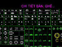 Thư viện tổng hợp (file CAD) các loại block dynamic (động) nội thất của Việt Nam và Trung Quốc