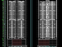 Tòa nhà sông Đà 35 tầng file cad