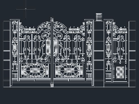 Tổng hợp các mẫu bản vẽ Autocad 2D Cổng + Hàng rào