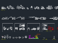 Tổng hợp family máy móc phục vụ thi công công trình xây dựng - Autocad