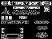 Tổng hợp hoa văn cổ đình chùa trong 1 file CAD