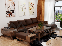 Tổng hợp sofa bàn ghế gỗ óc chó dựng bằng 3dmax.