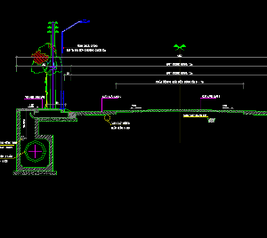 Trắc ngang mẫu đường nội thị rộng 18m