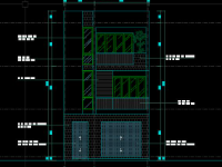 Trọn bộ File cad nhà phố 3 tầng 6.5x9.1m