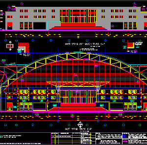 Trọn bộ file CAD nhà thi đấu Phú Thọ gồm 44 file đầy đủ hạng mục 