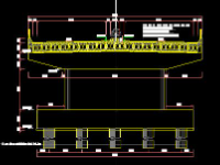 Trọn bộ hồ sơ cầu vượt dầm bản rỗng 15m gồm file CAD và bảng tính Excel