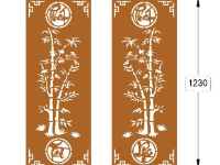 Trúc phát tài phát lộc dxf cnc