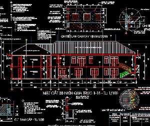 kết cấu trường mẫu giáo,bản vẽ trường mẫu giáo Thanh Bình,kiến trúc trường mẫu giáo