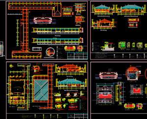 Trường THCS Phú Lợi – thiết kế hội trường bằng autocad