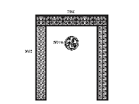 Vách ngăn CNC phòng thờ file dxf