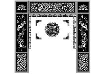 Vách thờ hoa sen phúc lộc thọ cnc