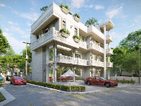 Villa 3 tầng đẹp sketchup