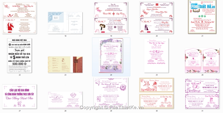 Download file mẫu thiệp cưới đẹp  In thiệp cưới giá rẻ