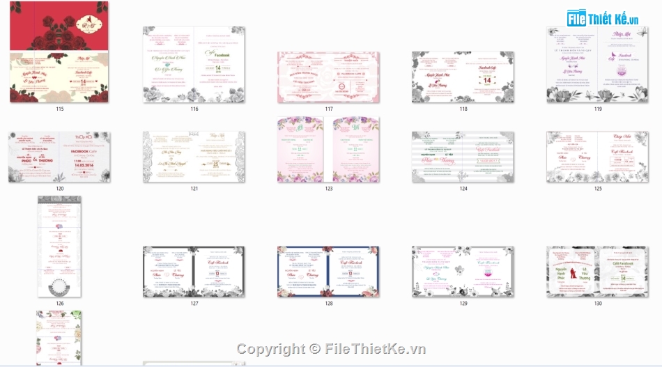 Thư viện thiệp cưới corel,130 mẫu thiệp cưới corel,mẫu thiết kế thiệp cưới,thư viện thiệp cưới