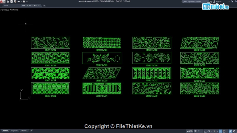 Lan can cắt CNC file corel,Lan can CNC file dxf,file cad lan can cắt CNC,CNC lan can,Mẫu CNC Lan can,Mẫu lan can