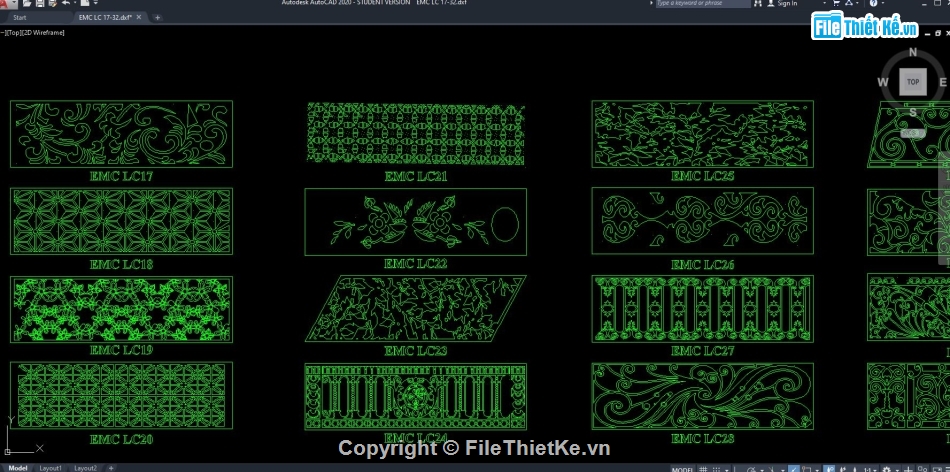Lan can cắt CNC file corel,Lan can CNC file dxf,file cad lan can cắt CNC,CNC lan can,Mẫu CNC Lan can,Mẫu lan can