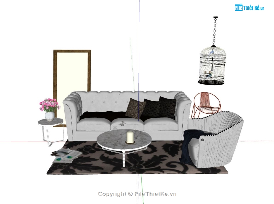 sofa phòng khách,mẫu sofa phòng khách,nội thất sofa phòng khách,sketchup sofa phòng khách