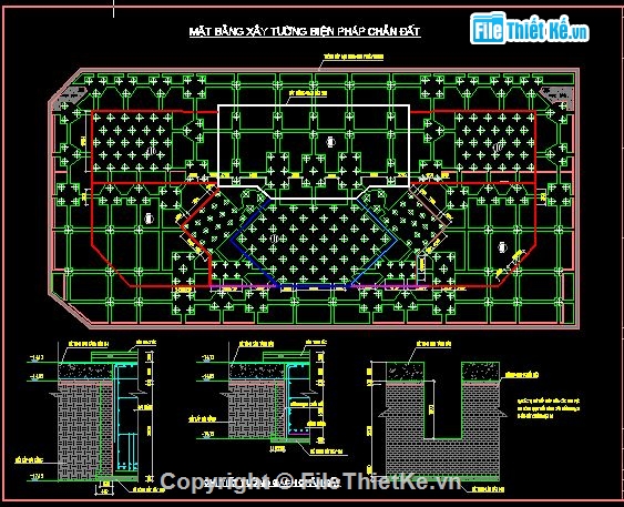 bản vẽ 3 tầng,bản vẽ biện pháp,chi tiết thi công,biên phap thi cong tang ham,bien phap thi cong tang ham,bien phap thi cong tang ham nha cao tang