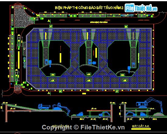 bản vẽ 3 tầng,bản vẽ biện pháp,chi tiết thi công,biên phap thi cong tang ham,bien phap thi cong tang ham,bien phap thi cong tang ham nha cao tang