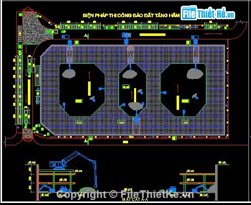 bản vẽ 3 tầng,bản vẽ biện pháp,chi tiết thi công,biên phap thi cong tang ham,bien phap thi cong tang ham,bien phap thi cong tang ham nha cao tang