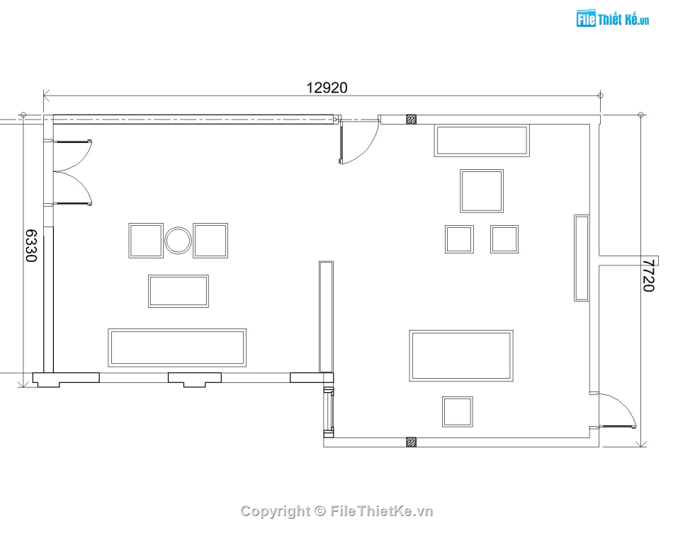 nội thất phòng làm việc,3dmax nội thất,3d nội thất,phòng 3d,6x12m,3dmax phòng làm việc