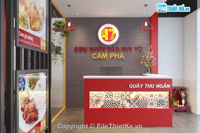 quán cơm,3dmax quán cafe,3dmax quán nét,3dmax nhà hàng,nhà hàng