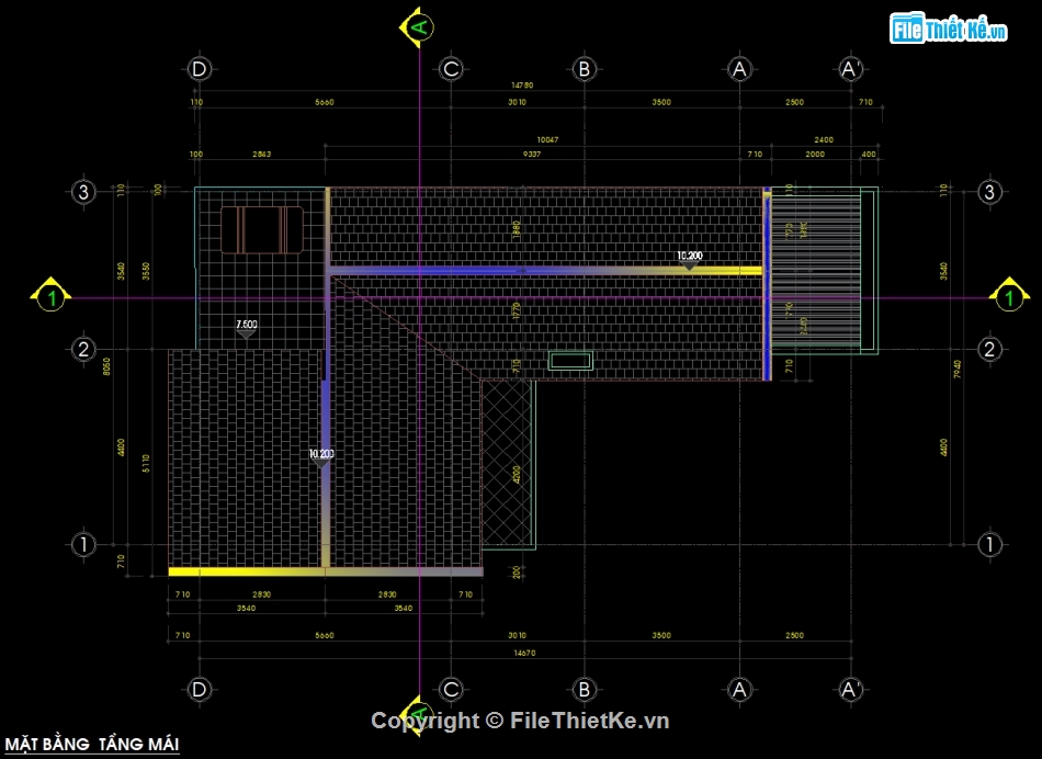 phối cảnh nhà,bản vẽ nhà chữ l 2 tầng,kiến trúc nhà chữ l,File cad  nhà 2 tầng