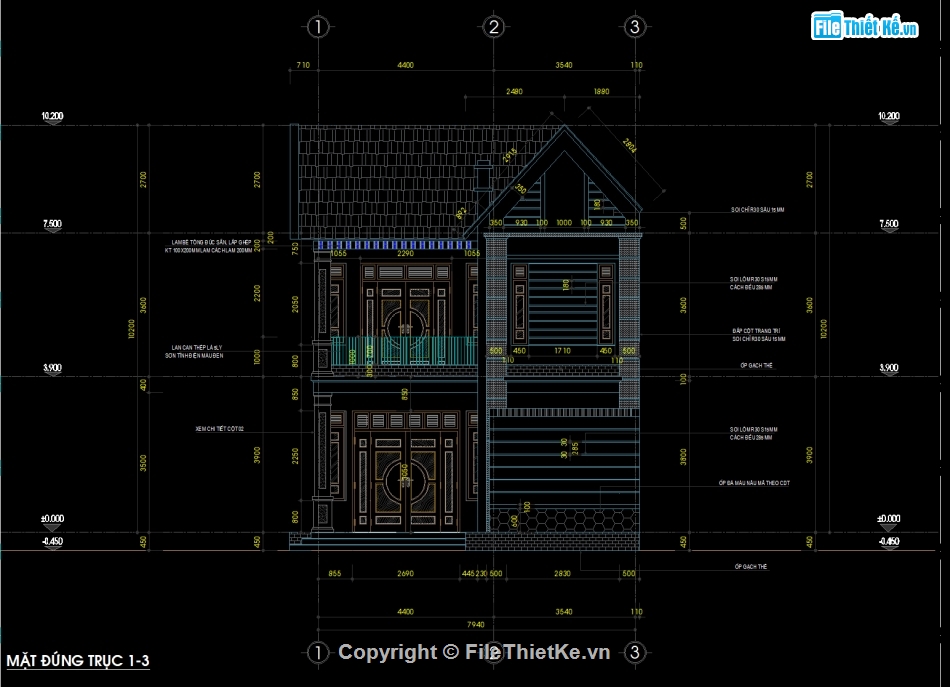 phối cảnh nhà,bản vẽ nhà chữ l 2 tầng,kiến trúc nhà chữ l,File cad  nhà 2 tầng