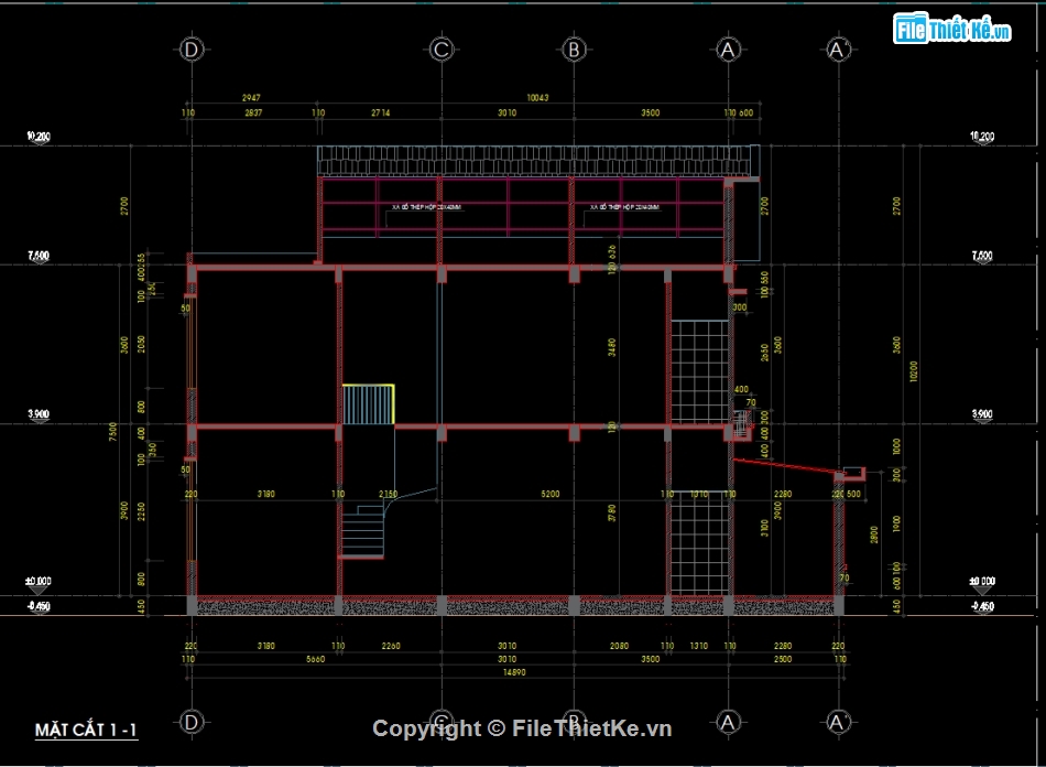 phối cảnh nhà,bản vẽ nhà chữ l 2 tầng,kiến trúc nhà chữ l,File cad  nhà 2 tầng