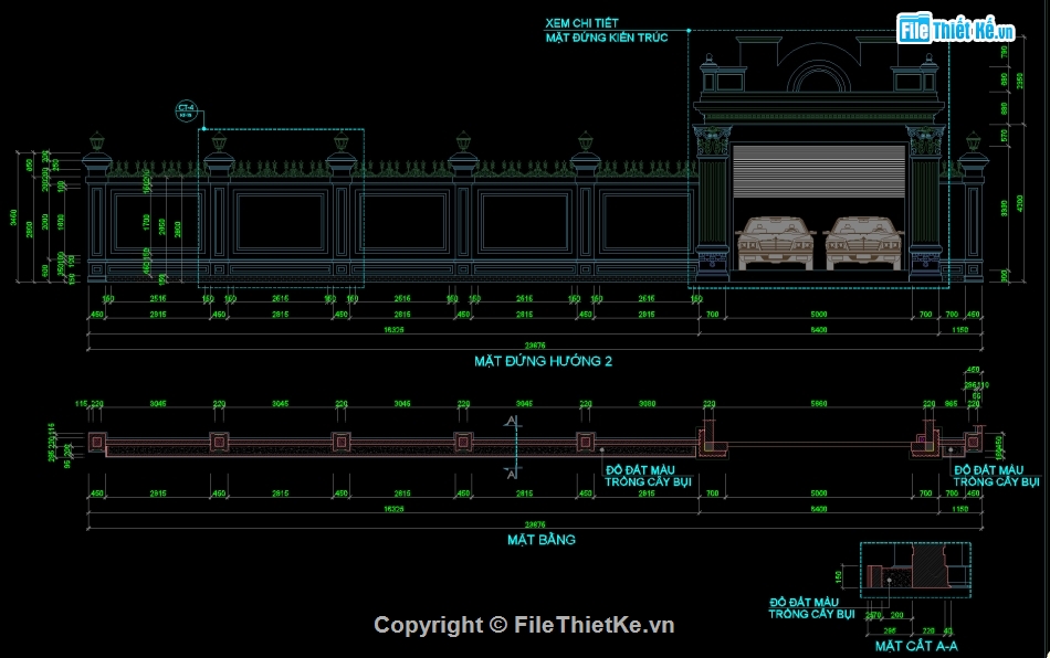 Thiết kế cổng biệt thự,File cad hàng rào biệt thự,Thiết kế hàng rào  biệt thự,file cad cổng biệt thự,Bản vẽ cổng biệt thự,bản vẽ hàng rào biệt thự