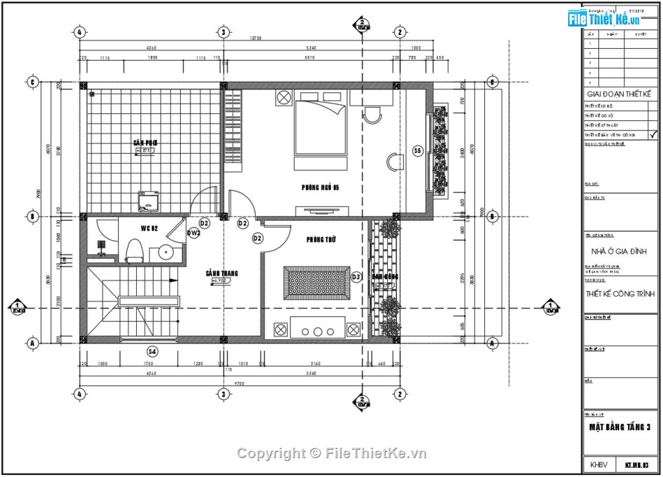 Biệt thự 3 tầng 7.9x13m,file cad biệt thự 3 tầng,biệt thự 3 tầng file cad,bản vẽ biệt thự 3 tầng,autocad biệt thự 3 tầng