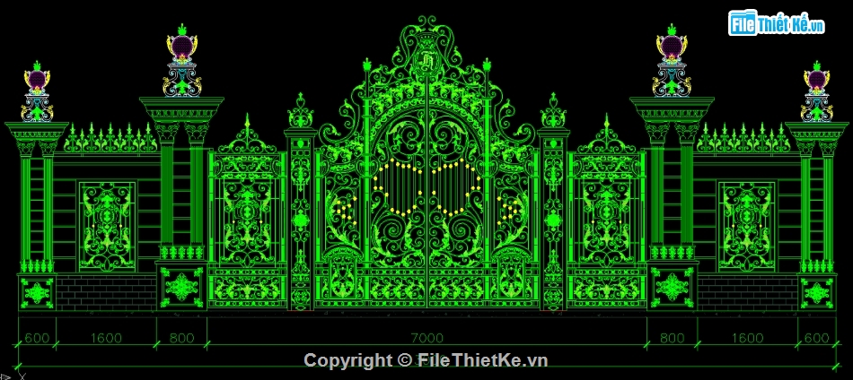 Cửa cổng biệt thự,Bản vẽ mẫu cổng biệt thự,File cad cổng biệt thự cnc,Autocad cổng biệt thự cnc,Mẫu cổng biệt thự cnc
