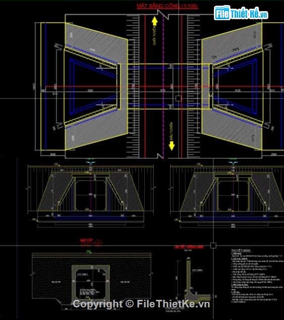 bản vẽ cống,cống hộp,bản vẽ cống hộp,cad cống hộp
