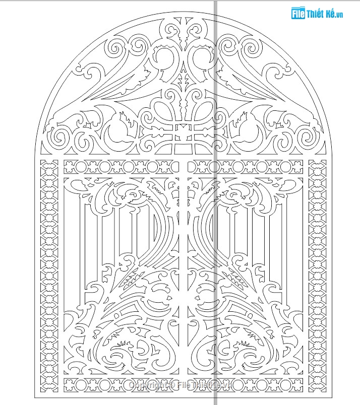 Cổng phụ cnc đẹp,File cad cổng phụ cnc,File dxf cổng cnc