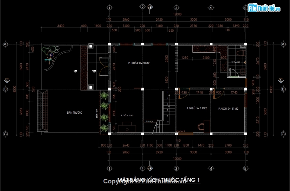 biệt thự mái thái 2 tầng,Biệt thự 2 tầng 8x12m,Bản vẽ biệt thự 2 tầng,Autocad biệt thự 2 tầng,File cad biệt thự 2 tầng